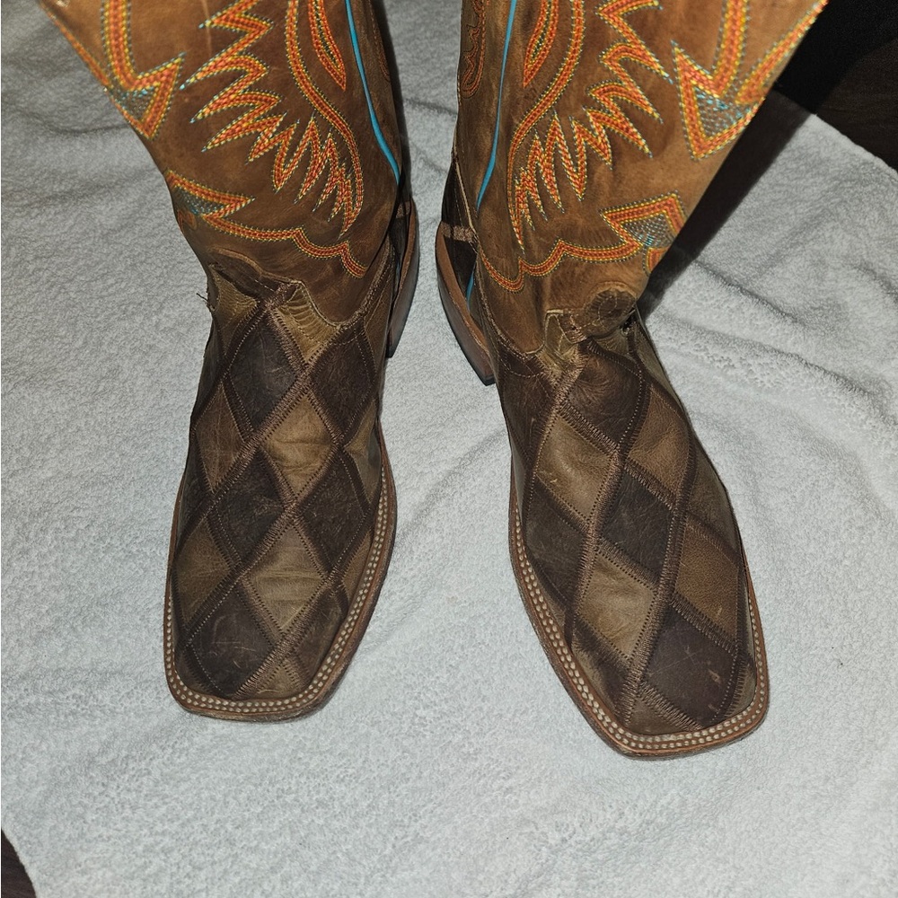 Brown Leather Cowboy Boots